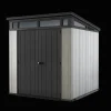 New Artisan 7x7 Outdoor Storage Shed - Grey Medium Sheds