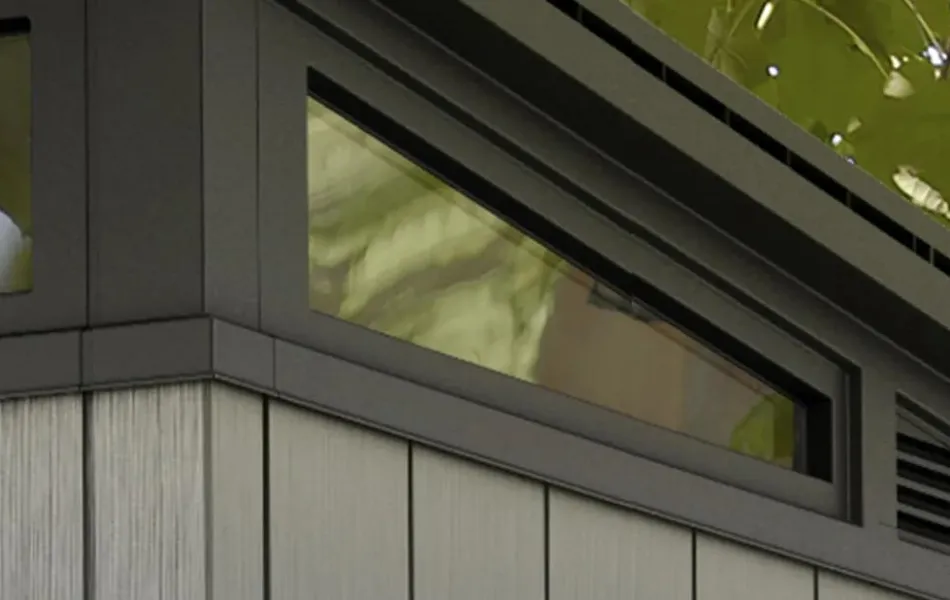 Online Artisan 11x7 Storage Shed - Grey Large Sheds