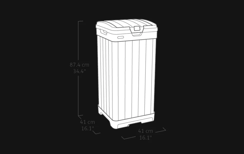 Discount Baltimore Outdoor Trash Can - Black Outdoor Trash Cans|Trash Can Storage Sheds
