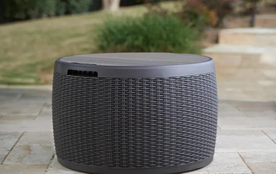 Online Circa 37 Gallon Deck Box - Graphite Small Deck Boxes|Outdoor Side Tables