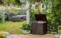 New City Box 30 Gallon Deck Box - Brown Small Deck Boxes
