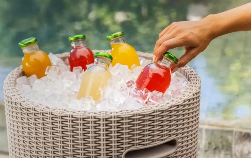 Best Cooler Side Table - Cappuccino Outdoor Side Tables|Cool Bars