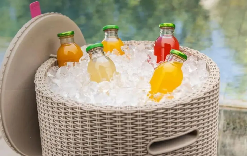 Best Cooler Side Table - Cappuccino Outdoor Side Tables|Cool Bars