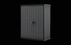 Discount Cortina Alto Storage Shed - Graphite Storage Cabinets & Shelving Units|Vertical Sheds