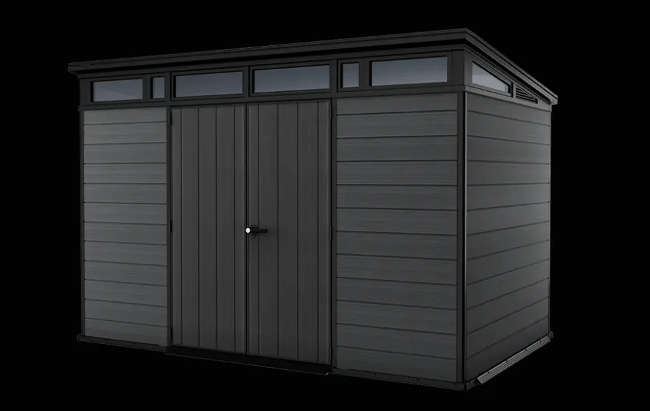 Outlet Cortina 11x7 Storage Shed - Graphite Large Sheds