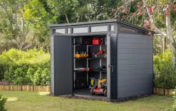 New Cortina 9x7 Storage Shed - Graphite Medium Sheds