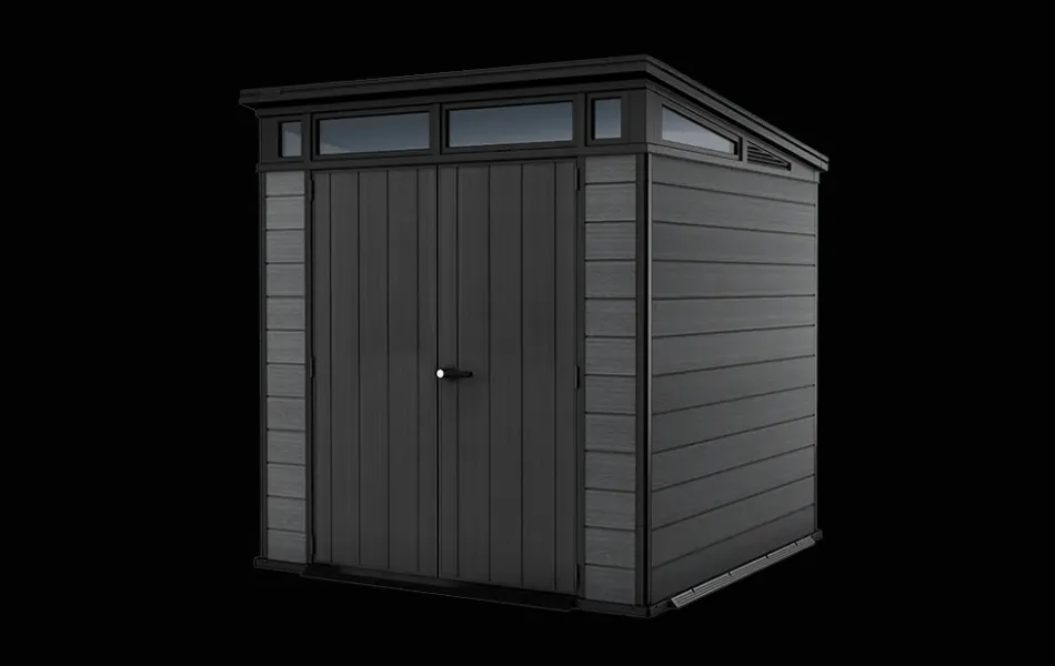 New Cortina 7x7 Storage Shed - Graphite Medium Sheds