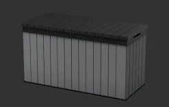 Hot Darwin 150 Gallon Deck Box - Graphite Large Deck Boxes