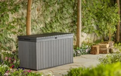 Hot Darwin 150 Gallon Deck Box - Graphite Large Deck Boxes