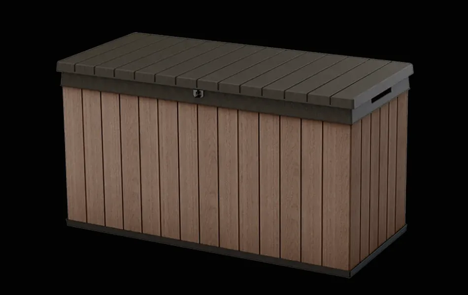 Hot Darwin 150 Gallon Deck Box - Brown Large Deck Boxes