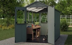 Hot Darwin 6x8 Potting Shed - Green Medium Sheds