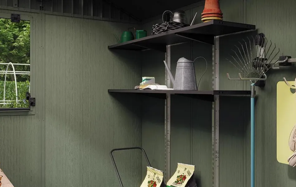 Hot Darwin 6x8 Potting Shed - Green Medium Sheds
