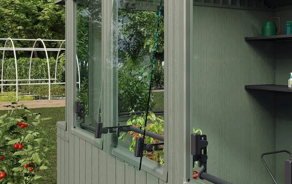 Hot Darwin 6x8 Potting Shed - Green Medium Sheds