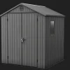 Clearance Darwin 6x6 Storage Shed - Graphite Medium Sheds