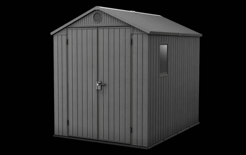 Discount Darwin 6x8 Storage Shed - Graphite Medium Sheds