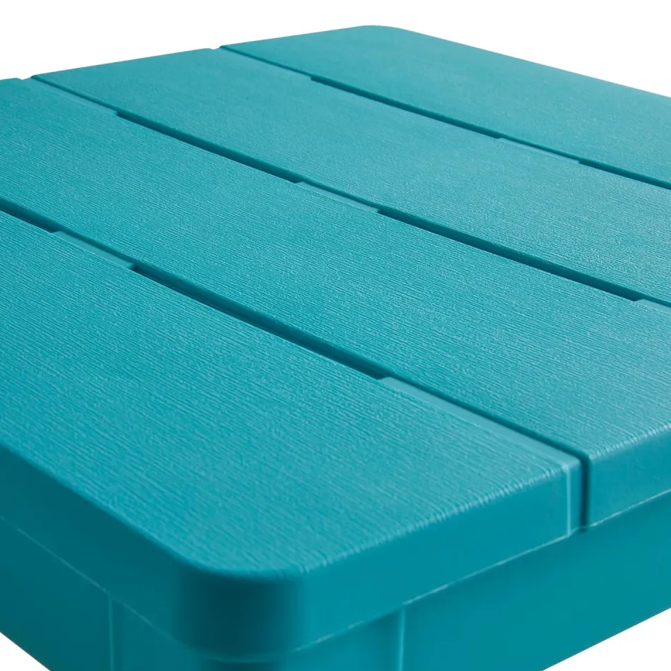 Outlet Deluxe Adirondack Side Table - Teal Outdoor Side Tables
