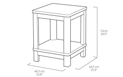 Outlet Deluxe Adirondack Side Table - Teal Outdoor Side Tables
