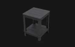 Best Deluxe Adirondack Side Table - Graphite Outdoor Side Tables