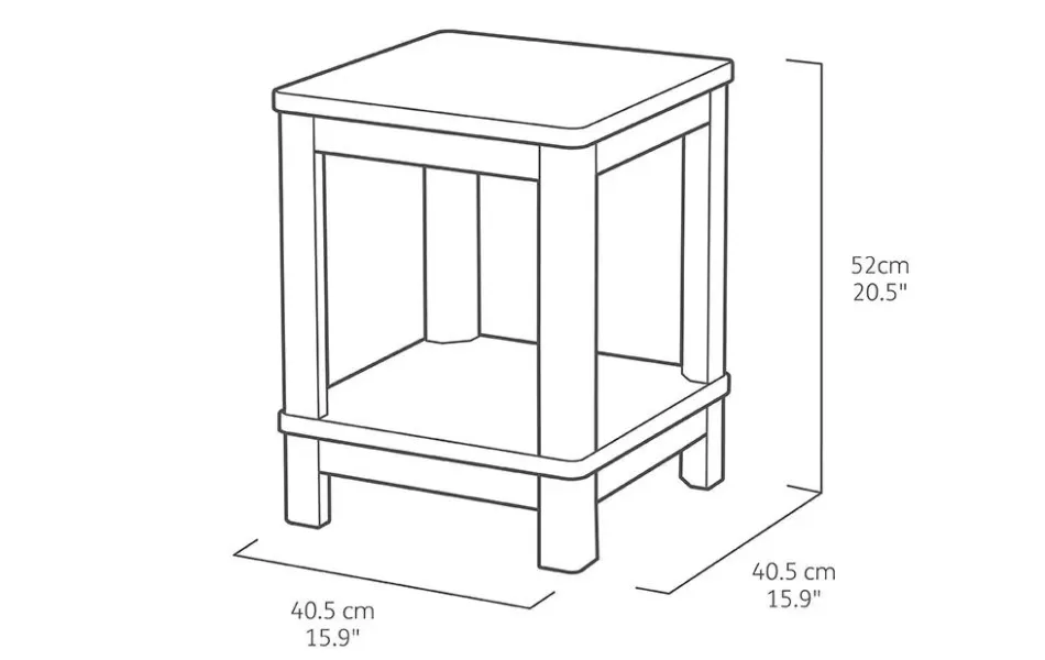 Best Deluxe Adirondack Side Table - Graphite Outdoor Side Tables