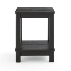 Discount Deluxe Adirondack Side Table - Brown Outdoor Side Tables