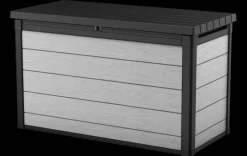 Online Denali 200 Gallon Deck Box - Grey Large Deck Boxes