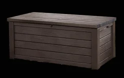 New Eastwood 150 Gallon Deck Box - Brown Large Deck Boxes