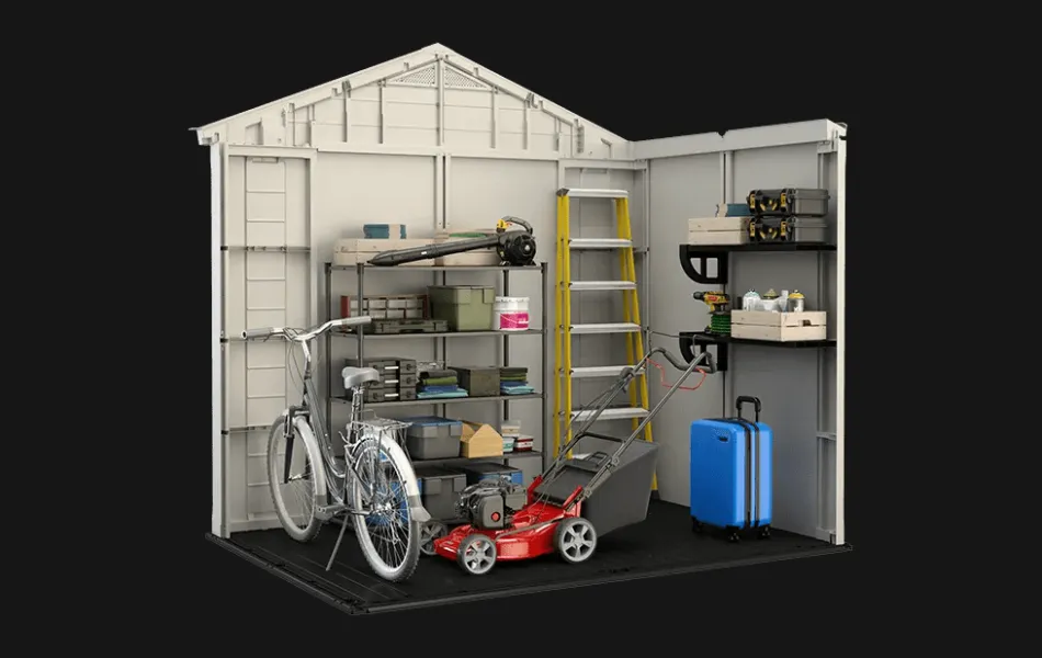 Best Factor 8x6 Storage Shed - Brown Medium Sheds