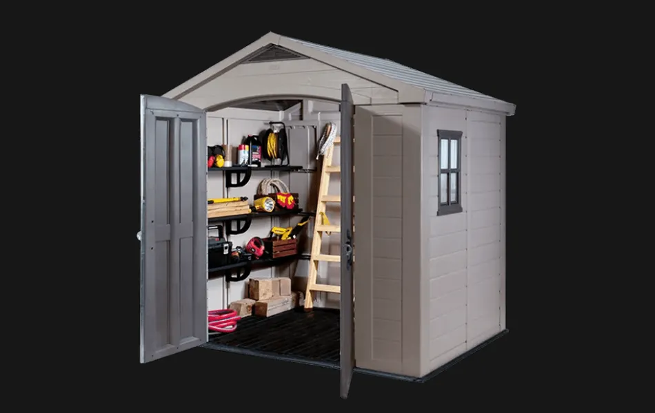 Best Factor 8x6 Storage Shed - Brown Medium Sheds