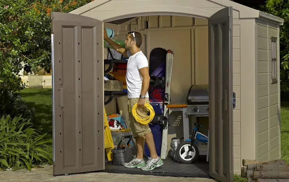 Best Factor 8x6 Storage Shed - Brown Medium Sheds
