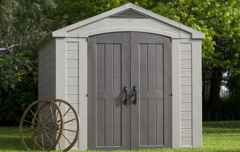 Outlet Factor 8x11 Storage Shed - Brown Large Sheds