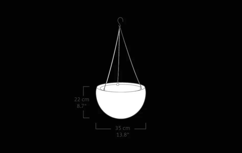 Clearance Hanging Planter Set of 2 - Graphite Planters