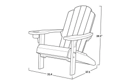 Online Kiawah Adirondack Chair - Grey Adirondack Chairs