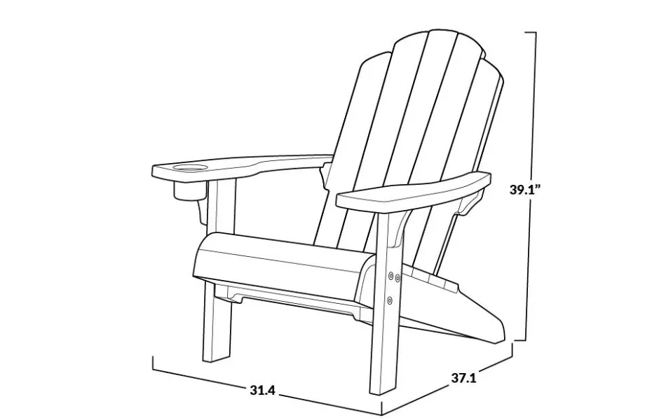 Best Kiawah Adirondack Chair - Brown Adirondack Chairs