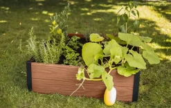 Discount Maple Raised Garden Bed - Brown Garden Beds