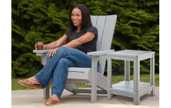 Outlet Modern Adirondack Chair - Grey Adirondack Chairs