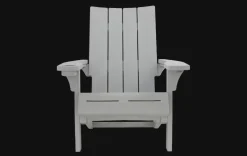 Outlet Modern Adirondack Chair - Grey Adirondack Chairs