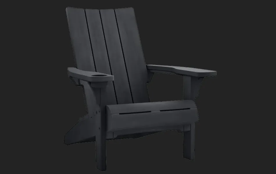 Discount Modern Adirondack Chair - Graphite Adirondack Chairs