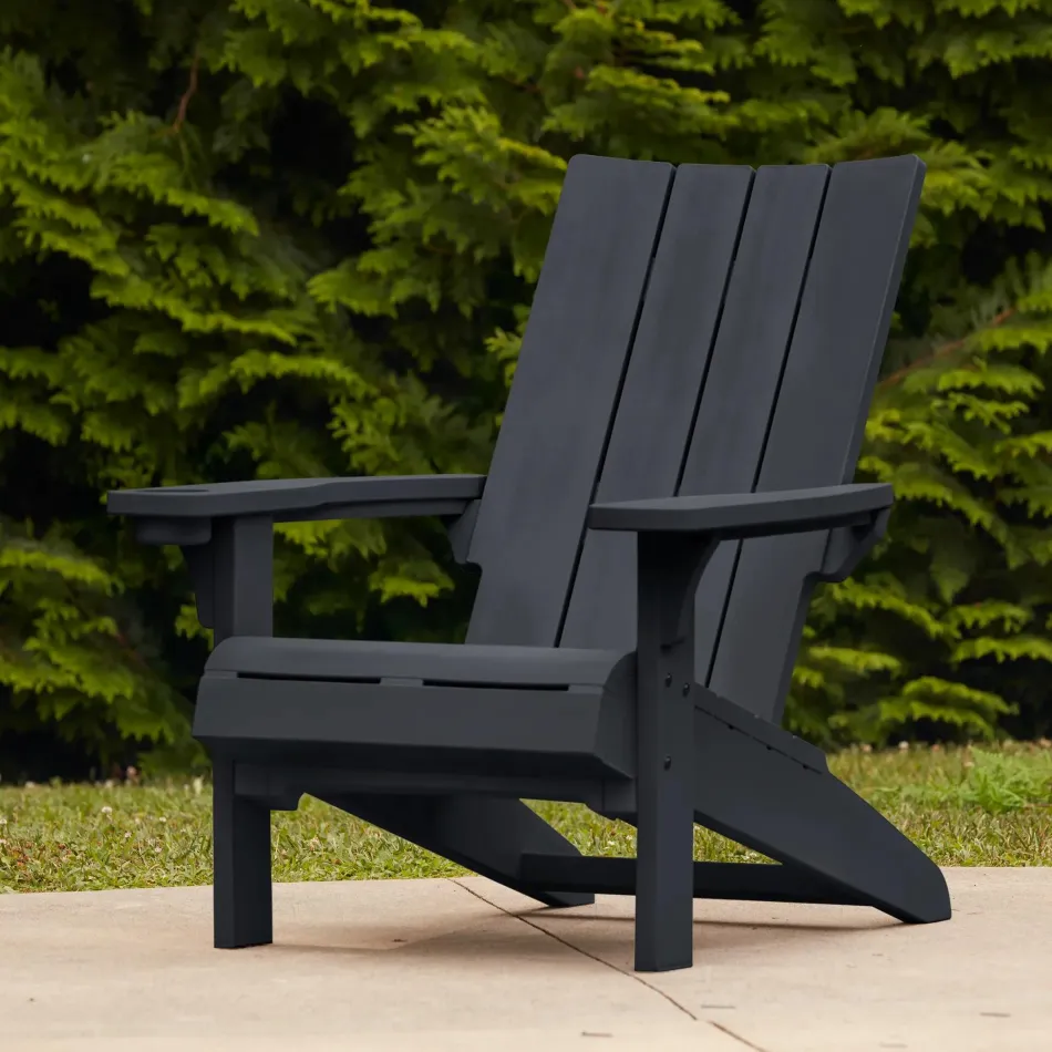 Discount Modern Adirondack Chair - Graphite Adirondack Chairs