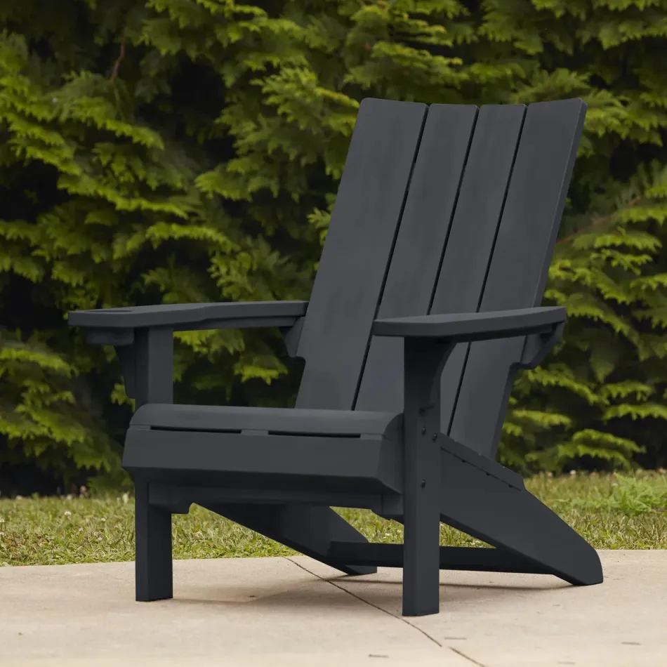 Discount Modern Adirondack Chair - Graphite Adirondack Chairs