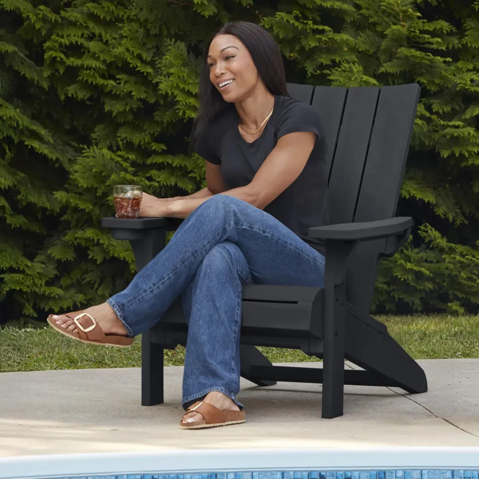 Discount Modern Adirondack Chair - Graphite Adirondack Chairs