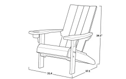 Modern Adirondack Chair - Black Adirondack Chairs