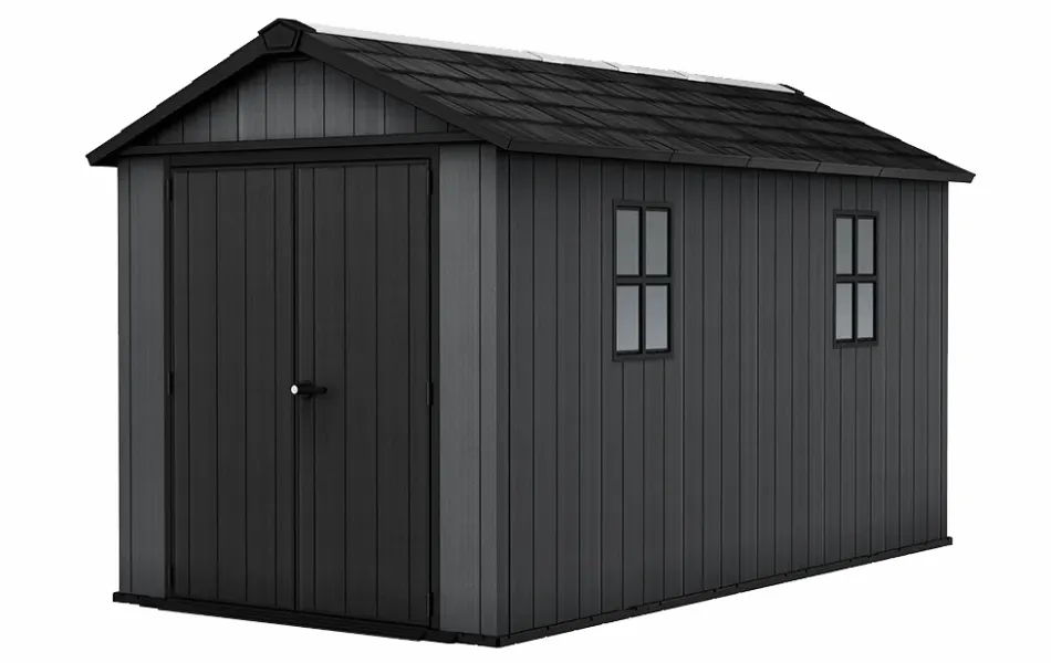 Clearance Newton Plus 7.5x13 Storage Shed - Graphite Large Sheds