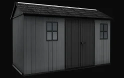 Clearance Newton Plus 7.5x13 Storage Shed - Graphite Large Sheds