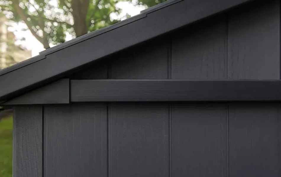 Clearance Newton Plus 7.5x13 Storage Shed - Graphite Large Sheds