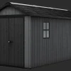 Best Newton Plus 7.5x15 Storage Shed - Graphite Large Sheds