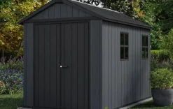 Newton Plus 7.5x9 Storage Shed - Graphite Medium Sheds