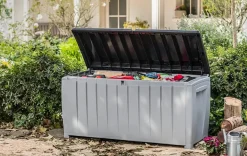 Outlet Novel 90 Gallon Deck Box - Black Small Deck Boxes