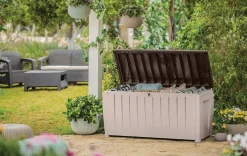 Sale Novel 90 Gallon Deck Box - Brown Small Deck Boxes