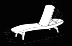 Discount Pacific Chaise Sun Lounger Set of 2 - Brown Sun Loungers