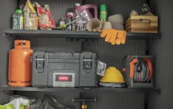 Discount Premier Tall Storage Shed - Grey Storage Cabinets & Shelving Units|Vertical Sheds